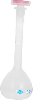 HEALEEP Long Neck Volumetric Flask Leakproof Measuring Flask for Lab Use Sturdy Easy to Clean for Chemistry Research Education