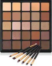 Vodisa Nude Neutral Eyeshadow Palette, Matte and Shimmer Eye Shadows Long Las...