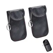 2pcs Faraday Bag for Key Fob Car RFID Signal Blocking Anti Theft Pouch Key Security Protection Case