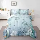 Comforter Set Teal Blue Ocean Beach Coastal Twin Bedding Comforter Sets for