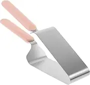 PEPLAYTAL Stainless Steel Cake Slicer Cutter Triangle Cake Server for Weddings Parties and Gatherings Lightweight for Serving and Transferring