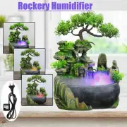 LED Modern Waterfall Desktop Fountain Landscape Practical Humidifier Home Decor