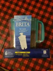 BRITA Water Filter Pitcher 6 Cup Teal Pitcher with 1 BRITA Filter BPA-Free New