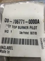 Hobart Fry Top Burner Pilot New