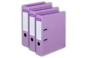 3x Colour Hide A4 Lever Arch PE Folder Binder Office File Paper Organiser Purple