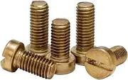 2/5/10/50pcs M1 M1.2 M1.4 M1.6 M2 M2.5 M3 M4 M5 M6 M8 Brass Slotted Cap Head Slot Column Round Cheese Head Screw(X4mm,M2.5 50pcs)