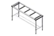1500-6-WB-S S/S Legs with Double Centre Brace - 600mm Deep