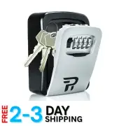 Large Capacity Combination Key Lock Box - Weather-Resistant Outdoor Storage