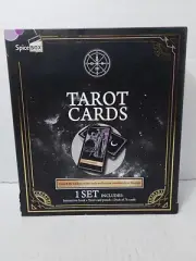 Learn to Read Tarot Cards by Spice Box instruction book, 78 card deck,card pouch