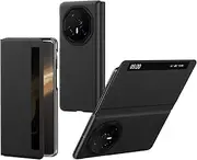 COQUE Case for Honor Magic V3 Case, Magnetic Leather Case for Smartphones on The Right Side, Shockproof TPU Mobile Phone Case for Honor Magic V3, Black
