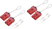 Mobestech 2pcs 50a ATV Quad Winch Connector Kit Battery Quick Connect Wire Harness Disconnect 1 7/8 Connector Dimension