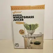 Weston Wheat Grass Juicer Manual Extraction Heavy-Duty Stainless Steel 36-3801-W