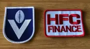 Hawthorn Football Club 1985-89 HFC Hawks jumper sponsor & VFL Patch set