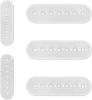 Gosknor 3pcs Hat Extender with Holes, Reusable Cap Size Extender Adjustable Hat Strap Replaceable Hat Extender Straps Snapback Extender for Hats for Women Men, White