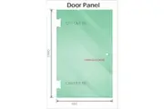 120x120cm Corner Frameless Shower Screen with White Brackets and Brass Hinges, Round Knob Handle