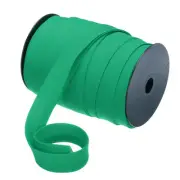 1 Inch Double Fold Bias Tape Continuous Bulk Bias Tape Green 55 Yards