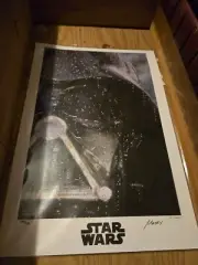 Starwars gamestop exclusive REGRETS Lithograph by Casey 1 of 750 worldwide