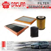 Sakura Oil Air Fuel Filter Service Kit for Mercedes Benz S320 CDi W221 3.0 08-09