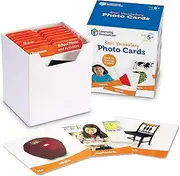 Learning Resources Basic Vocabulary Photo Cards, Vocab/Phonics Learning, 156 Cards, Ages 5+