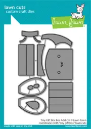 Lawn Fawn Lawn Cuts Die Tiny Gift Box Bee Add-on 10pc Set