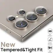 For Samsung S25 S24 S22 Ultra Plus S23 FE A54 Camera Tempered Glass Protector