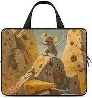 Laptop Case Sleeve Shockproof Computer Carrying Bag Cheese Notebook Case Cover Laptop Bag Water Resistant Computer Cases Tablet Briefcase for Travel Business 17 Inch