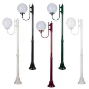 GT-613 Single Head Post Light 1940mm in Beige/Black/Burgundy/Green/White