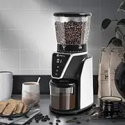 Coffee Grinder, Electric Burr Coffee Grinder 31 Precise Grinding Level for 1-10 Cups with Anti-Static Ground Container for Espresso, French Press, Cold Brew and More