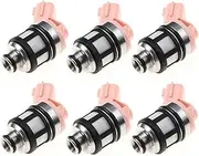 6PCS 16600-1800 166001800 166001801 Fuel Injector Car Accessories Compatible with Nissan Navara D21 D22 3.0L VG30E Pathfinder 3.3L VG33E