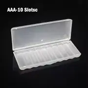 1Pcs Battery Storage Box Hard Plastic Case For 10× AA AAA Batteries High Quality