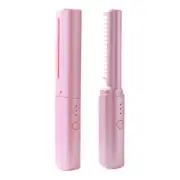 2In1 Wireless Professional Hair Straightener Curler Comb Fast Heating3273