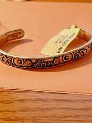 Alex and Ani 'LOVE" CUFF BRACELET - Rafaelian Silver ~ NEW WITH TAGS
