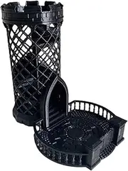 Spiral Stair Dice Tower and Tray, 3D-Printing Round Castle DND Dice Rolling Tower for Dragons and Dungeons D&D Tabletop RPG Games Black