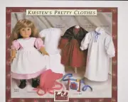 American Girl Doll Clothing Sewing Reprod. Pattern OOP Pleasant Company 6 Dolls