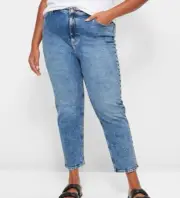 Ladies plus size 26 + Target Curve high rise crop blue denim Jeans NEW