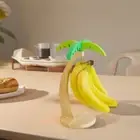 Simulated Leaf Wooden Banana Rack Fruit Display Hanger Living Room