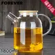 【日本FOREVER】日式竹蓋耐熱玻璃把手花茶壺1800ML福利品