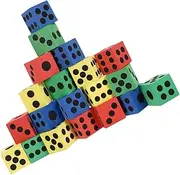 BCOATH 24 Pcs Dice Toys Early Educational Game Dice Boys and Girls Playing Dices for Parties Bars Random Color