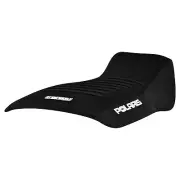 Polaris Sportsman 400 500 Magnum 325 500 Seat Cover ALL BLK/BLACK RIBS #350 LOGO
