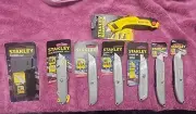 Stanley utility knife lot and Razor Knife Blades