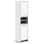 Storage Cabinet 2 Doors Laundry Cupboard Towel Shelf Toiletries Bathroom Stand