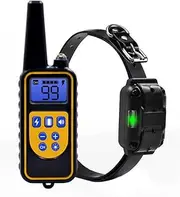 Electric Dog Training Collar Waterproof Rechargeable Remote Control Pet with LCD Display for All Size Bark-Stop Collars 40% Off