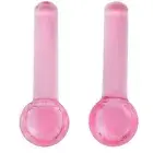2 Pack Cooling Pink Face Globes Ice Cold beauty Massage Tool Roller