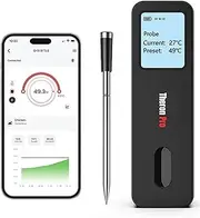 TheronPro Digital Meat Thermometer - True Wireless Meat Thermometer, Smart Meat Thermometer for Oven and Smoking, Bluetooth Meat Thermometer with LCD Display for Cooking and BBQ