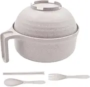 Microwave Ramen Cooker, Ramen Noodle Bowl with Chopsticks, Microwave Pasta Cooker, Instant Ramen Cooking Bowl, Dishwasher-Safe Ramen Cooker, Ramen Bowl with Spoon and Chopsticks, College Dorm Ramen