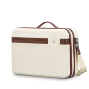 Samsonite Virtuosa Train Case White Hard Shell Crossbody Makeup Bag NWT $99 MSRP