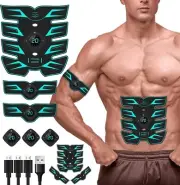 Abs Stimulator, EMS Muscle Stimulator Fitness Equipment for Abdomen Arms Shoulde