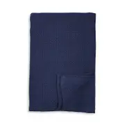 Sky Basketweave Cotton Blanket, King - Exclusive