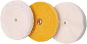 8" Buffing Polishing Wheels Set for Bench Grinder - 3Pcs