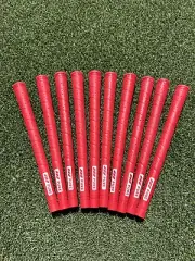 PURE Wrap Red Standard Size Golf Club Grips. NEW Set Of 10 Grips.